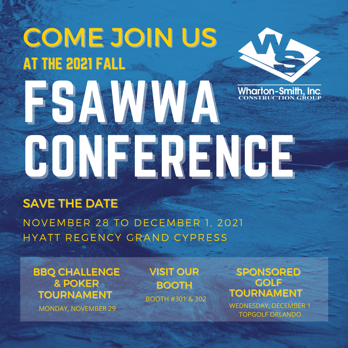 FSAWWA Fall Conference WhartonSmith Inc.