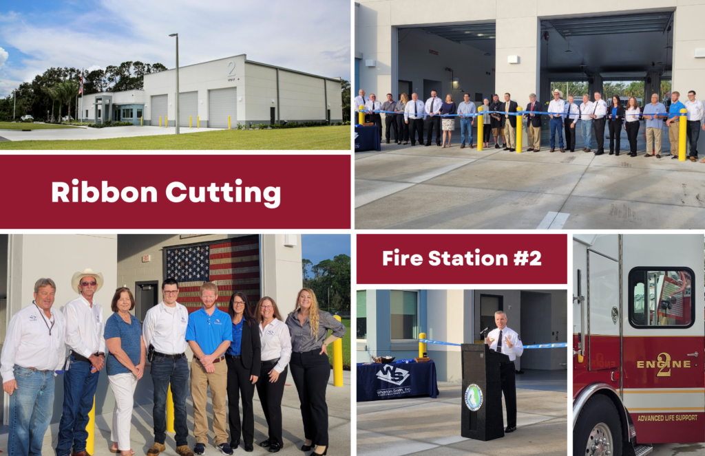 Ribbon Cutting at Charlotte County Fire Station No. 2 - Wharton-Smith Inc.