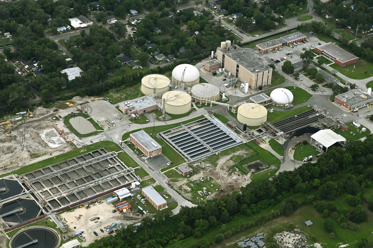 JEA Buckman Biosolids Water Reclamation Facility Aerial Photo