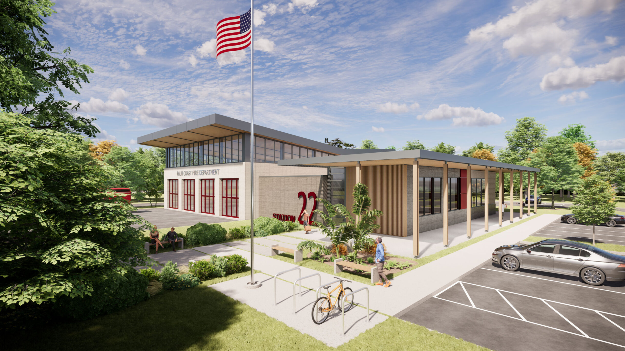 Palm Coast Fire Station 22 Rendering