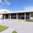 Rendering of the main entrance to the future Fort Myers Police Department headquarters